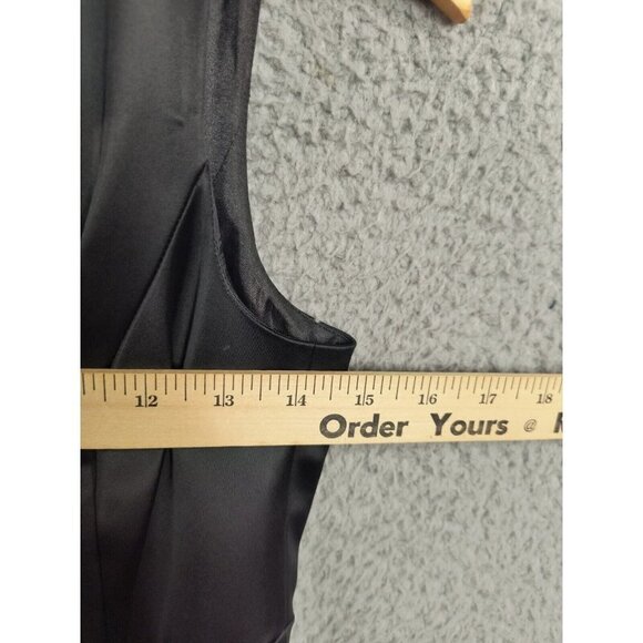 Cynthia Steffe Black Pleated Applique Sheath Dress 2 Shimmery Chic NEW $295 - Picture 5 of 10